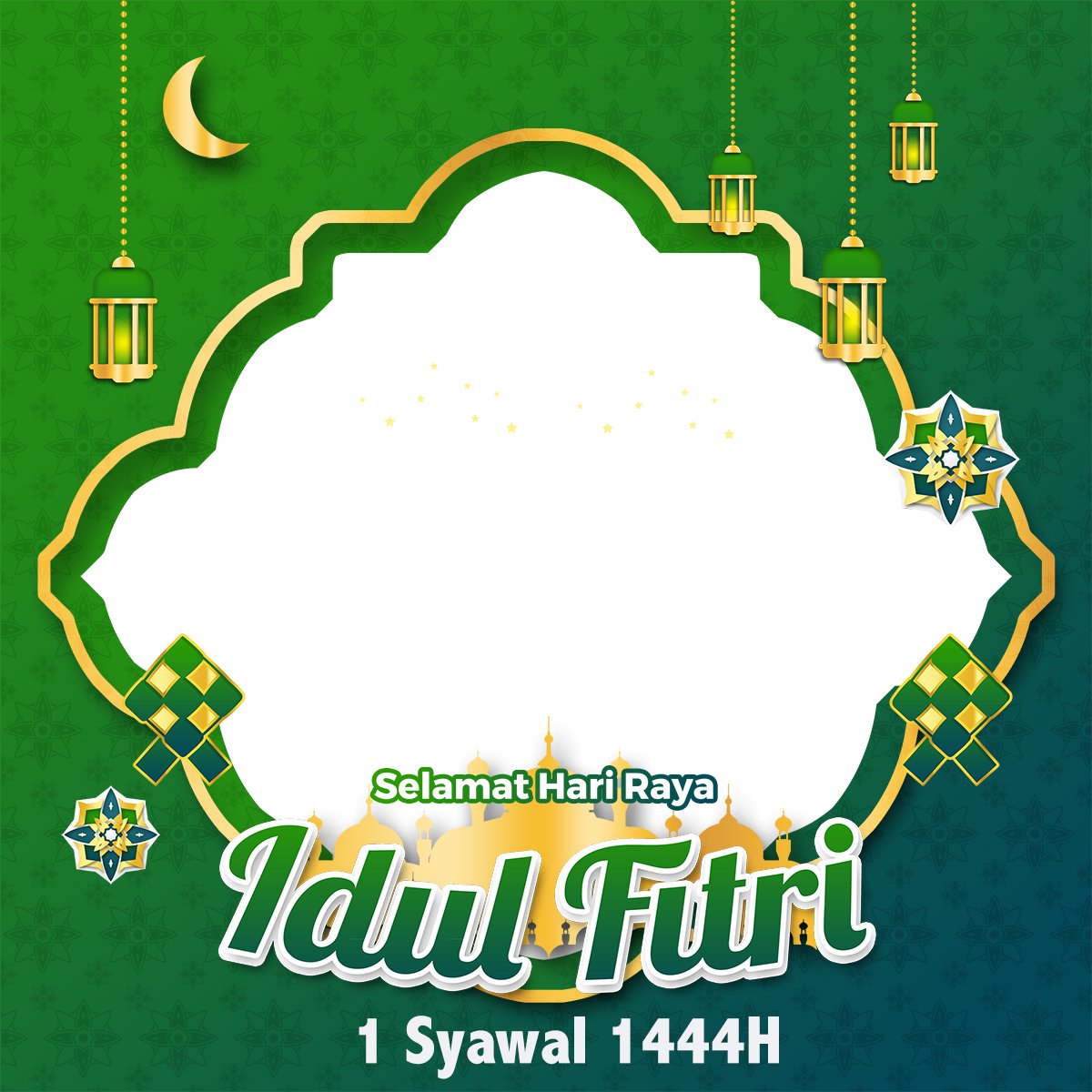 Happy Eid Al Fitr 1444 H Create Twibbon For Free