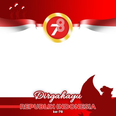 Indonesia Independence Day Flag and Garuda 78th 2023