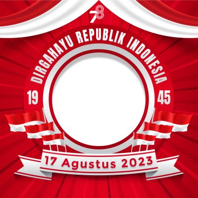 Dia da Independência da Indonésia 78 de 2023 com telhado de bandeira