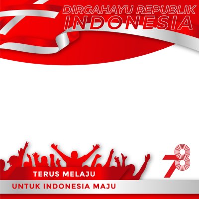 Ziua Independenței Indoneziei 78 2023 cu drapel și oameni