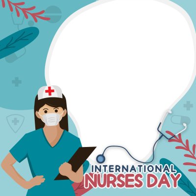 La mulți ani de Ziua Internațională a Asistentelor Asistente Cadru Albastru Cu Stetoscop