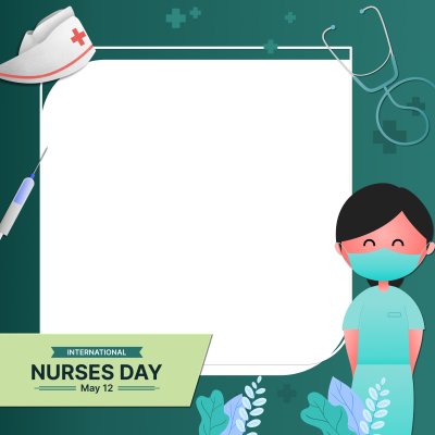 Selamat Hari Perawat Internasional Perawat Wanita Dan Topi Perawat