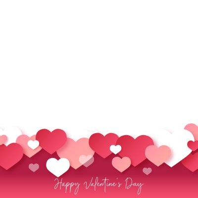 Cadru de Ziua Îndrăgostiților Fericiți Cu Inimă