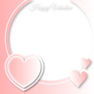 Feliz dia dos namorados 3 moldura de coração