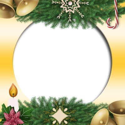 Merry Christmas and Happy New Year with Golden Gradient Background