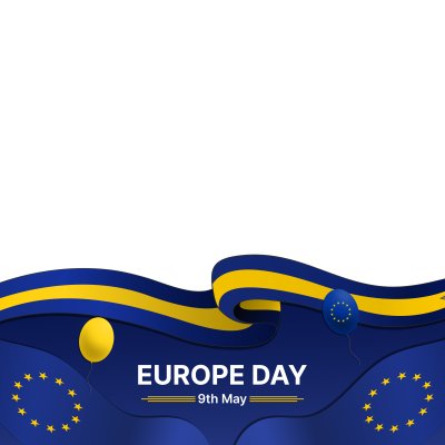 Twibbon Feliz Dia da Europa, 9 de maio, borda inferior