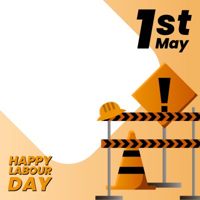 Twibbon Happy Labor Day 1st May Helmet Cone Road