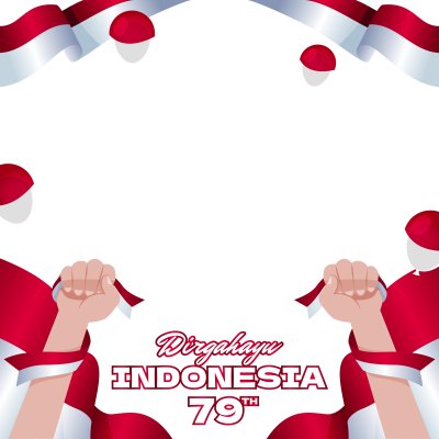 Día de la Independencia de Indonesia 79.º 2024 Manos y bandera