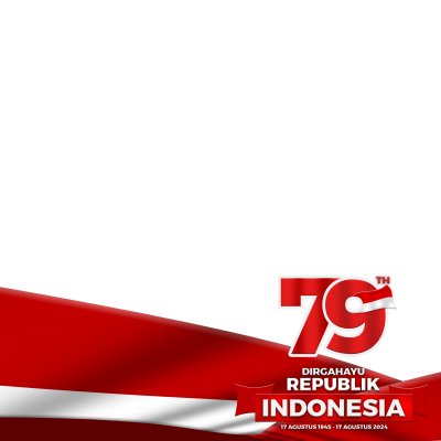 Día De La Independencia De Indonesia 79.o 2024 Con Bandera De Marco Inferior