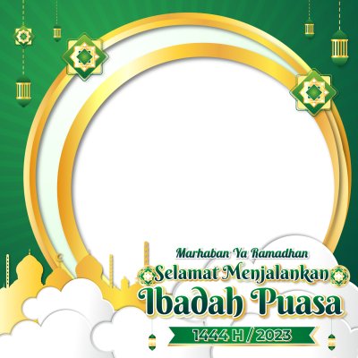 Marhaban Ya Ramadhan 1444 H / 2023 Verde cu Moschee